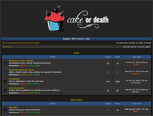 Tablet Screenshot of forum.cakeordeath-guild.com